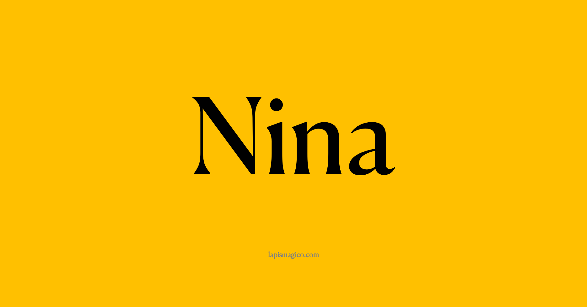 Nome Nina, ficha divertida com pontilhado para crianças