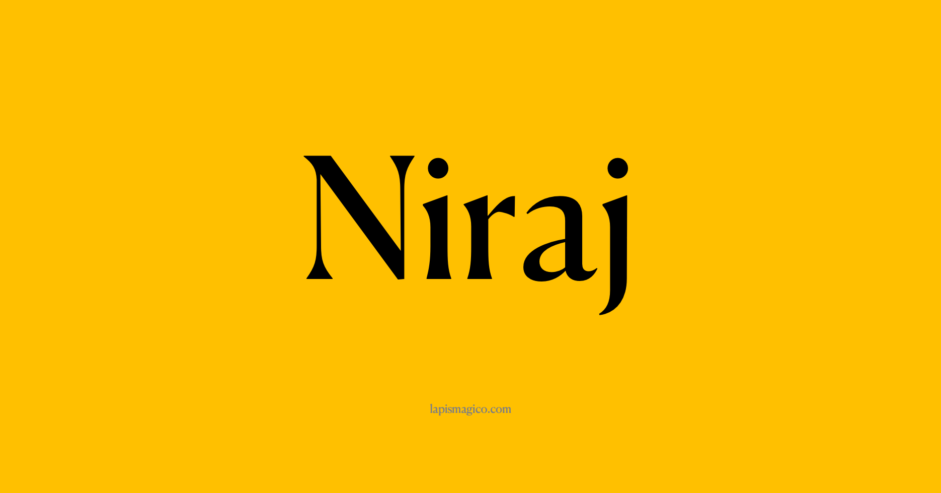 Nome Niraj, ficha divertida com pontilhado para crianças