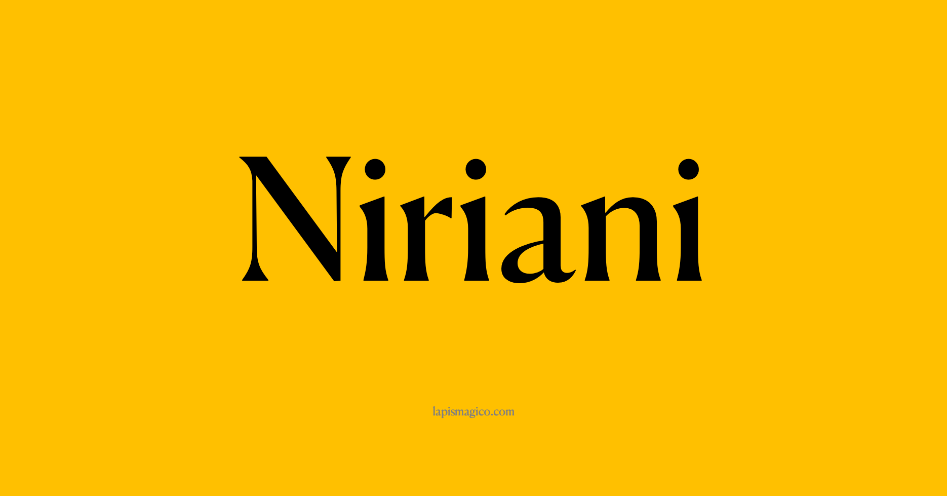 Nome Niriani, ficha divertida com pontilhado para crianças