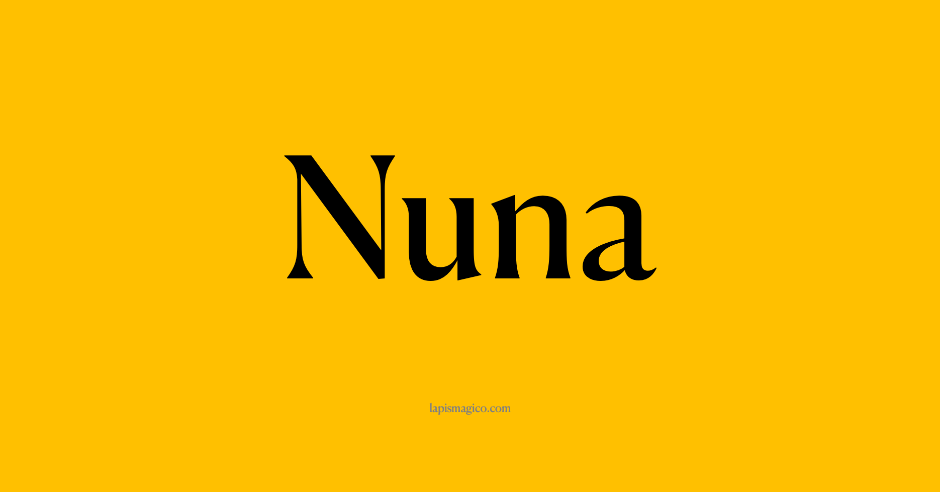 Nome Nuna, ficha divertida com pontilhado para crianças