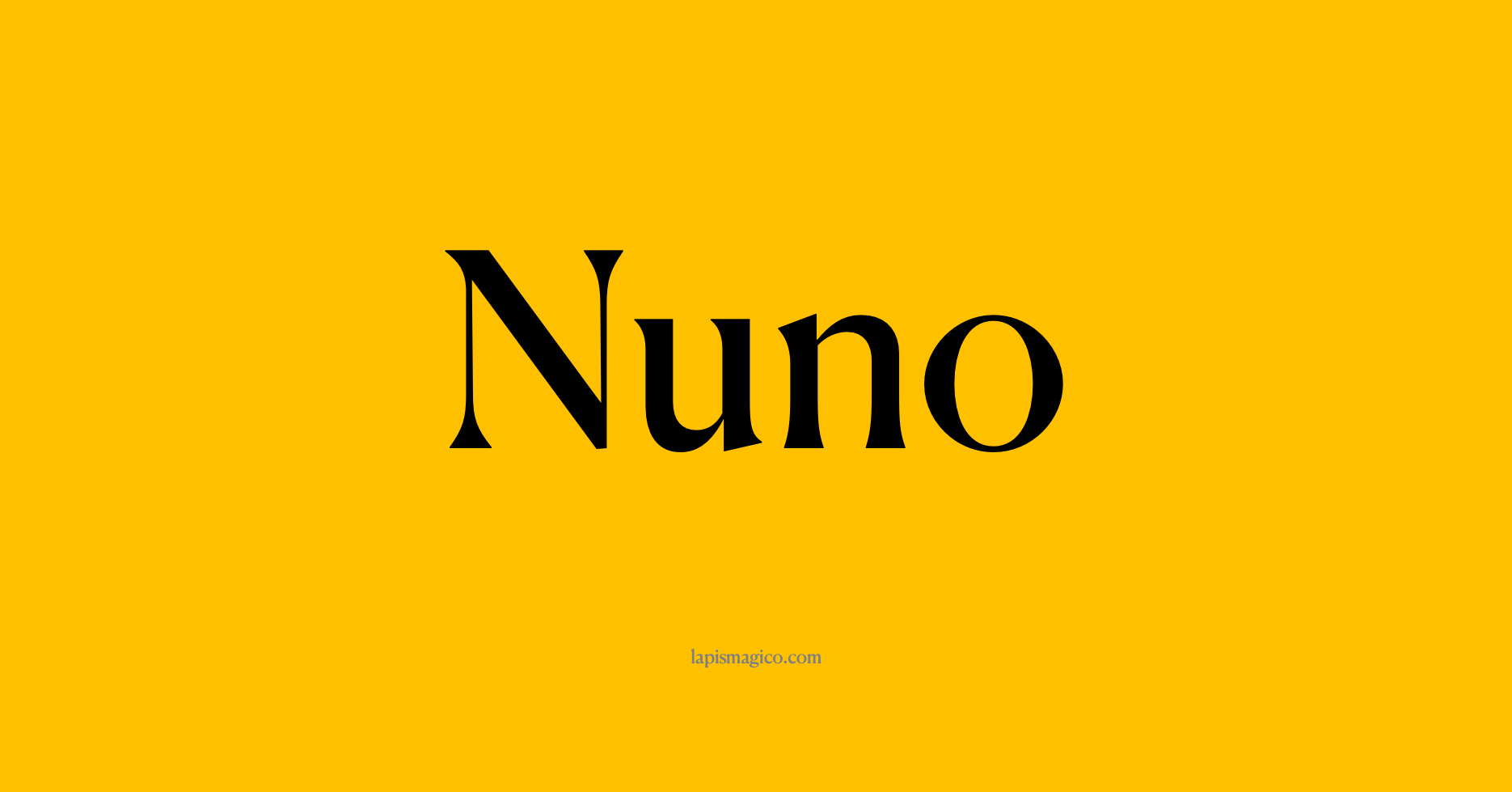 Nome Nuno, ficha divertida com pontilhado para crianças