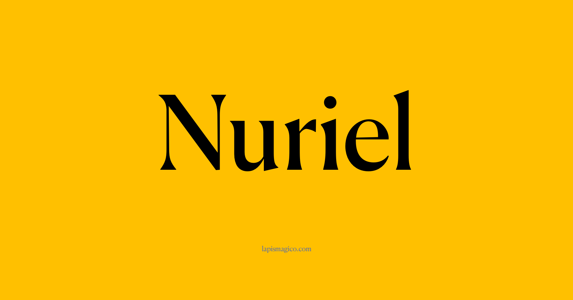Nome Nuriel, ficha divertida com pontilhado para crianças