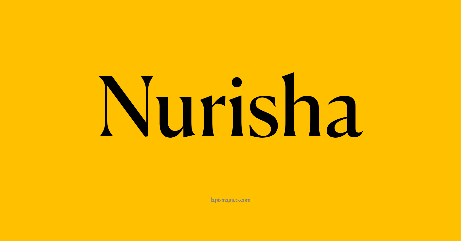 Nome Nurisha, ficha divertida com pontilhado para crianças