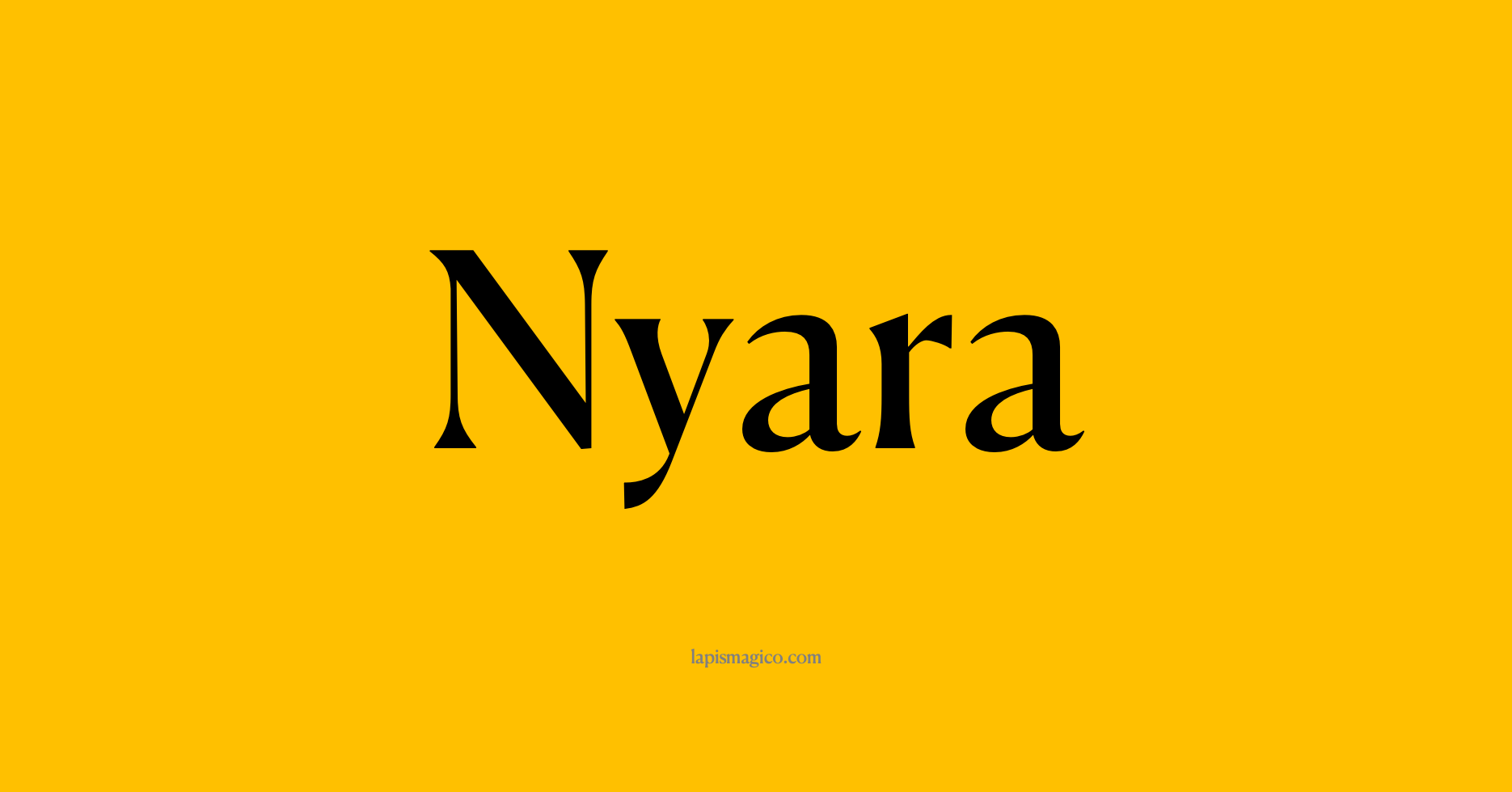 Nome Nyara, ficha divertida com pontilhado para crianças