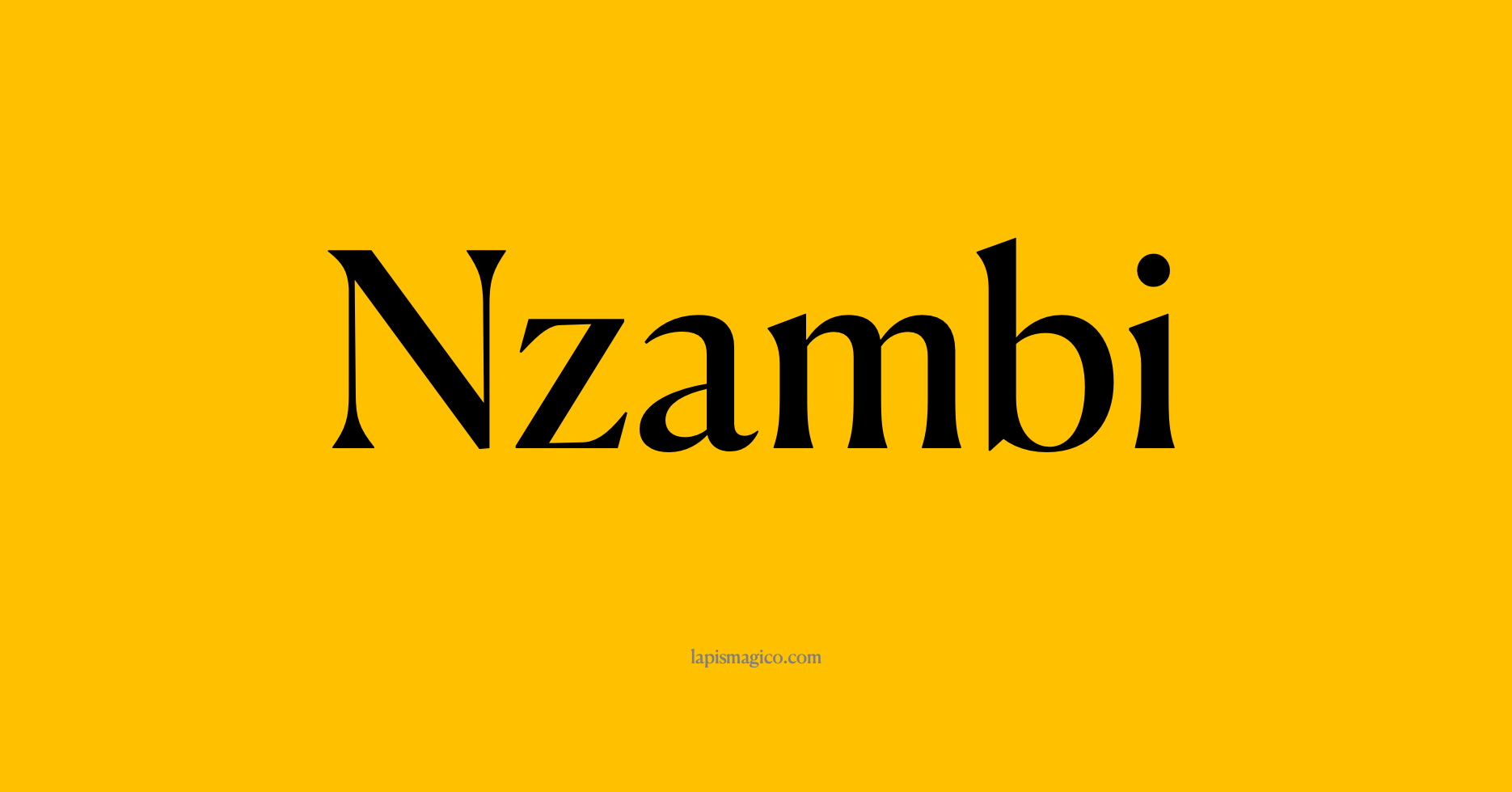 Nome Nzambi, ficha divertida com pontilhado para crianças