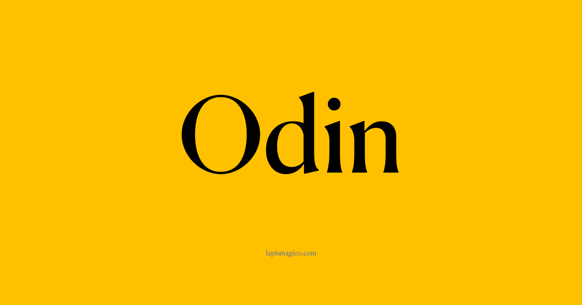Nome Odin, ficha divertida com pontilhado para crianças
