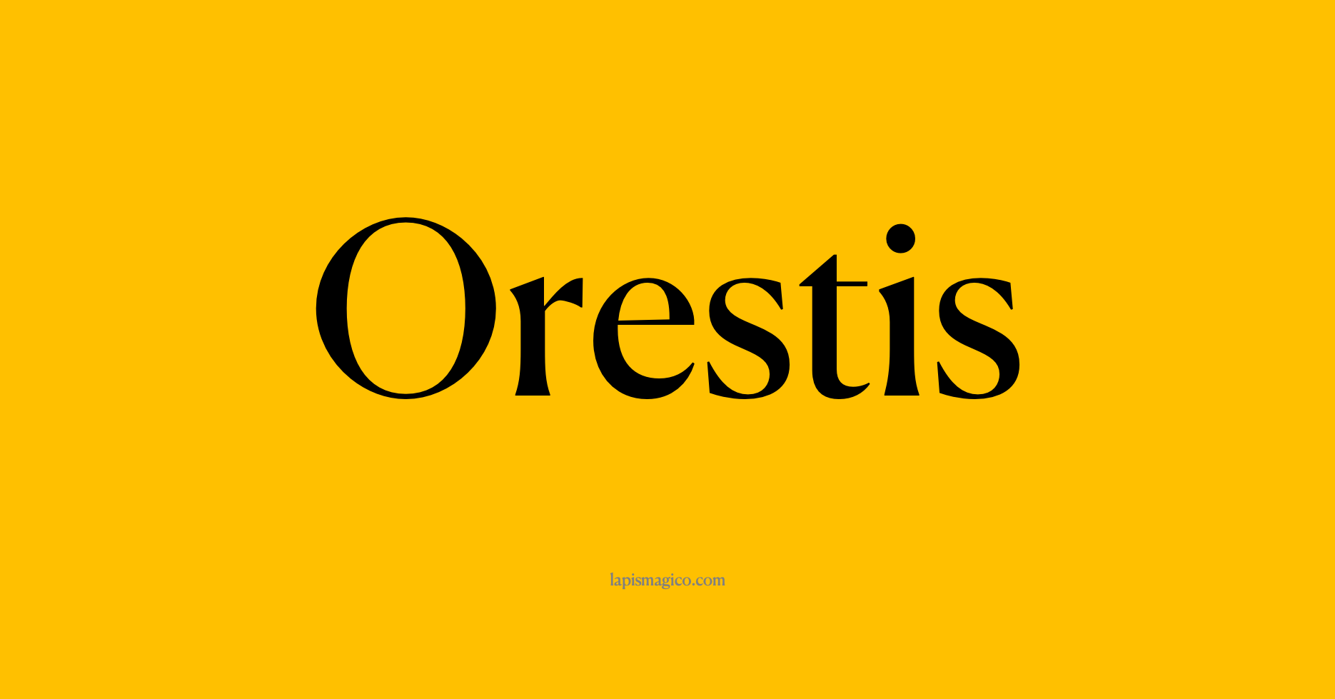 Nome Orestis, ficha divertida com pontilhado para crianças