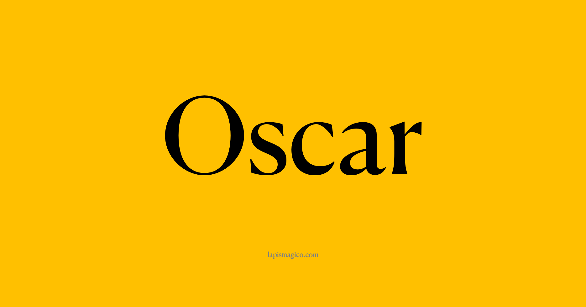 Nome Oscar, ficha divertida com pontilhado para crianças