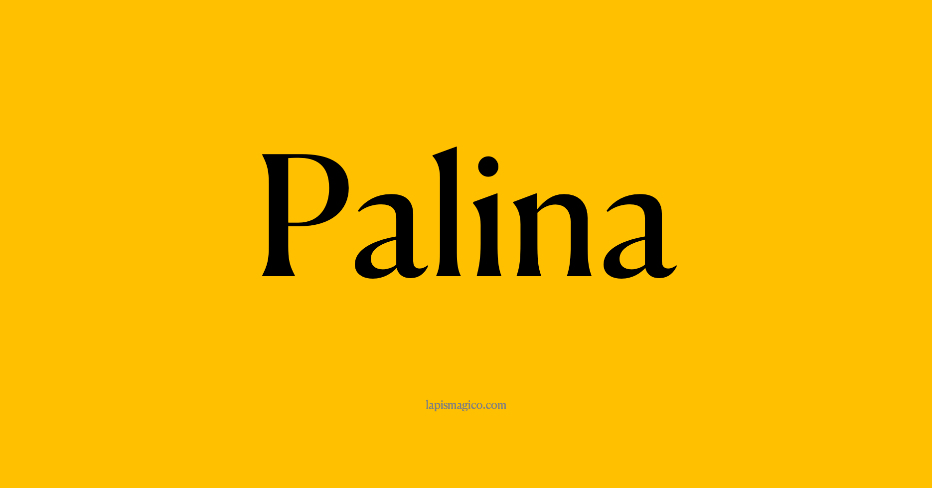 Nome Palina, ficha divertida com pontilhado para crianças