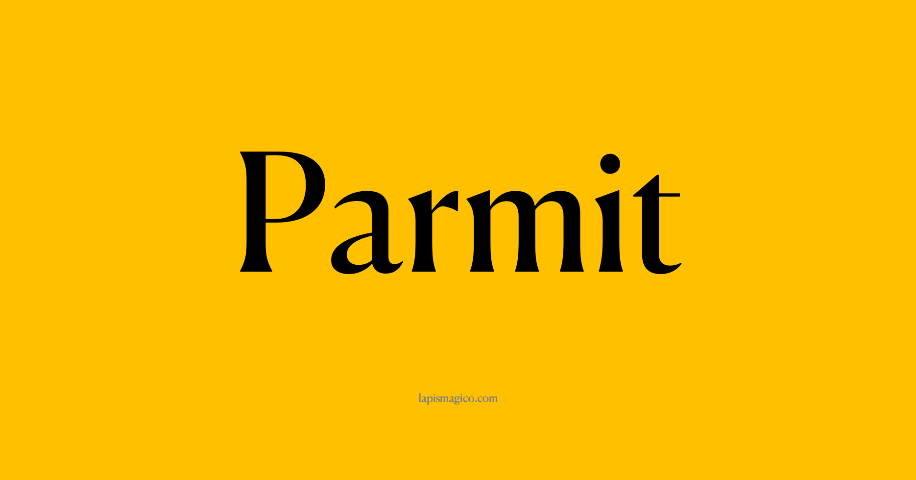 Nome Parmit, ficha divertida com pontilhado para crianças