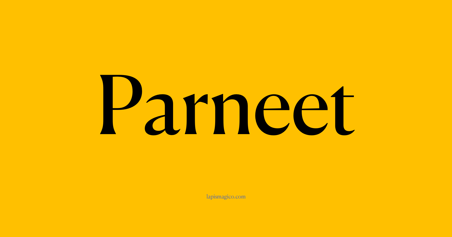Nome Parneet, ficha divertida com pontilhado para crianças