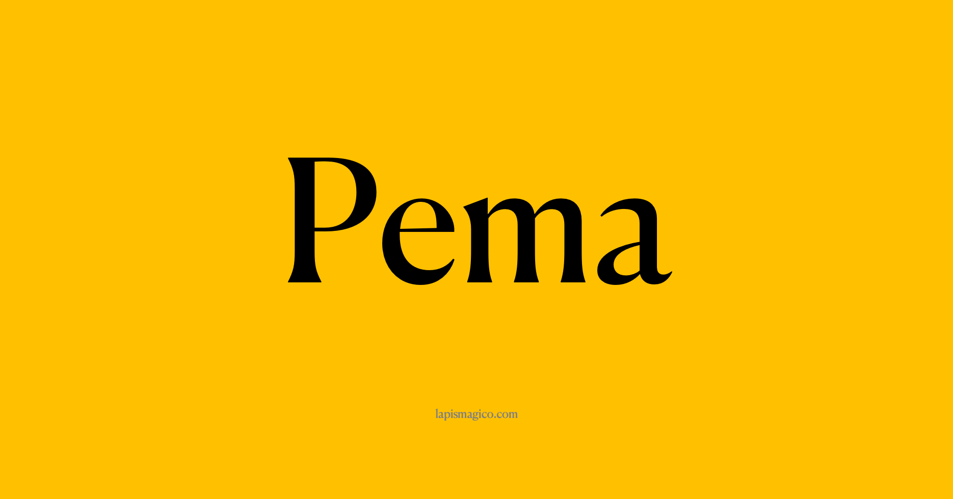 Nome Pema, ficha divertida com pontilhado para crianças