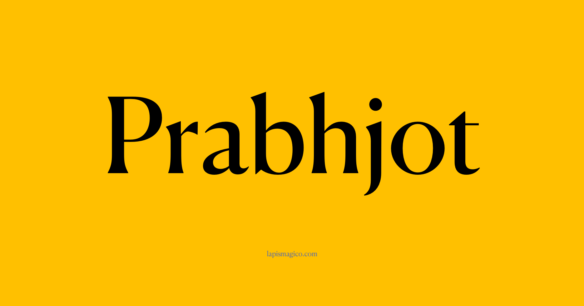 Nome Prabhjot, ficha divertida com pontilhado para crianças