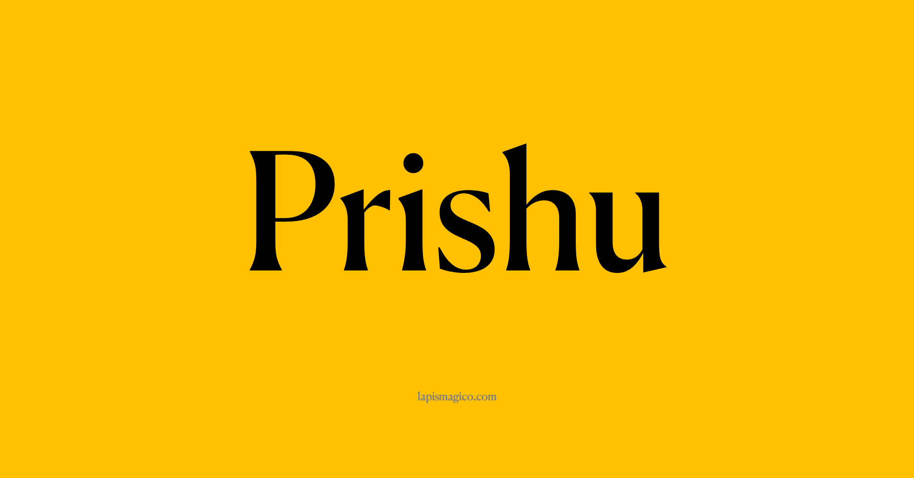 Nome Prishu, ficha divertida com pontilhado para crianças