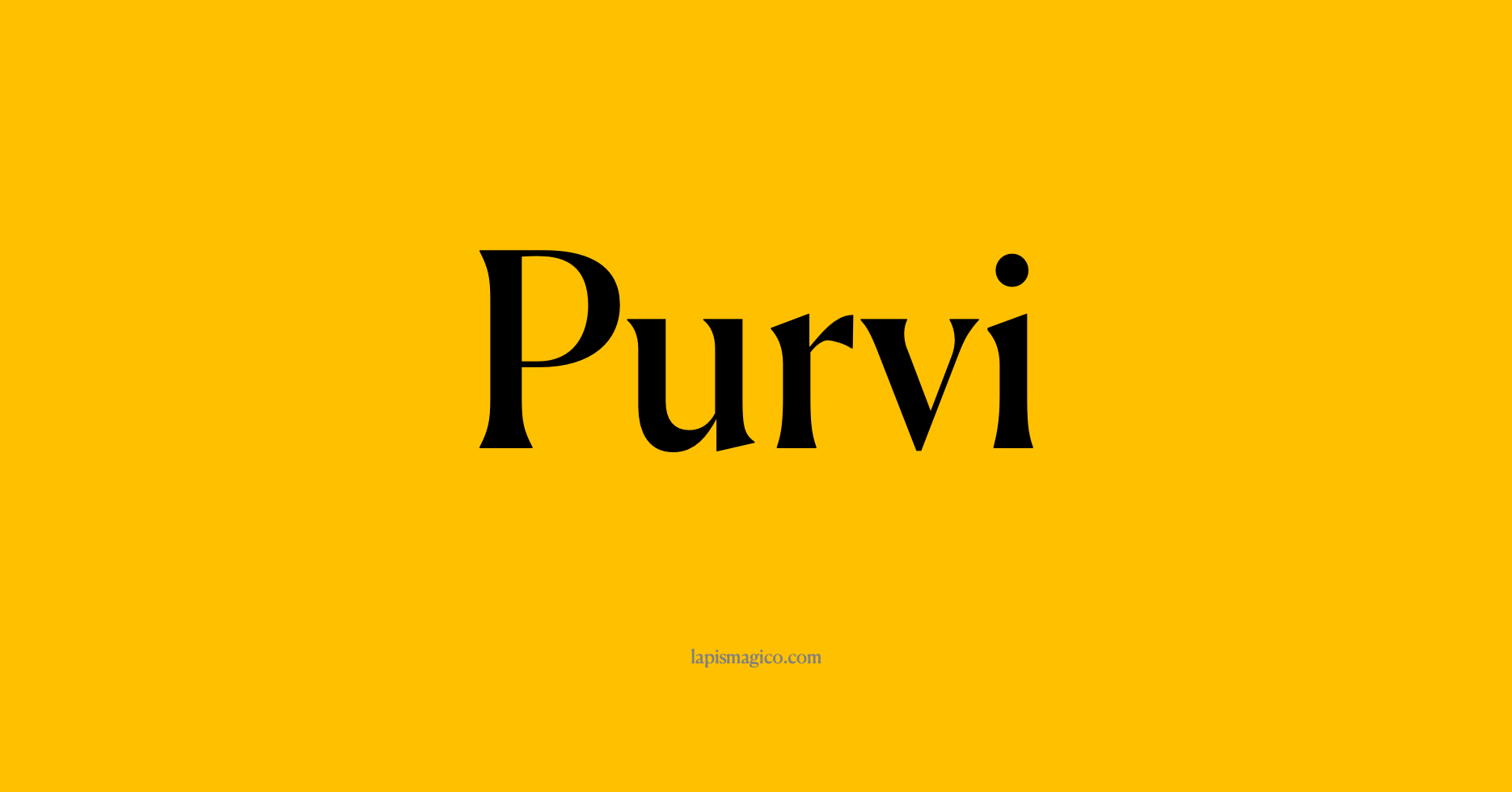 Nome Purvi, ficha divertida com pontilhado para crianças