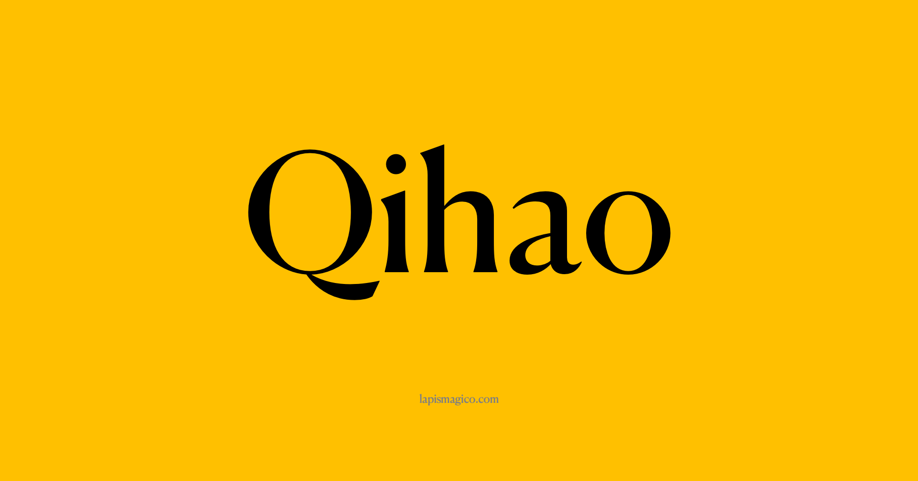 Nome Qihao, ficha divertida com pontilhado para crianças