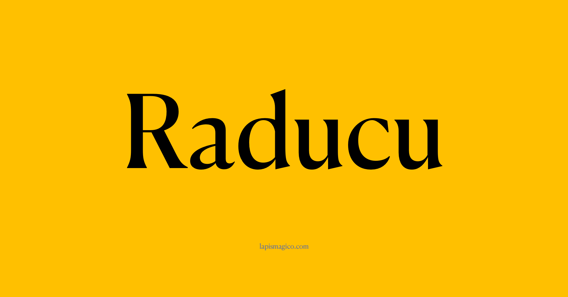Nome Raducu, ficha divertida com pontilhado para crianças