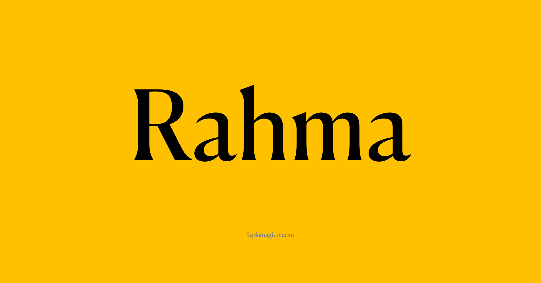 Nome Rahma, ficha divertida com pontilhado para crianças