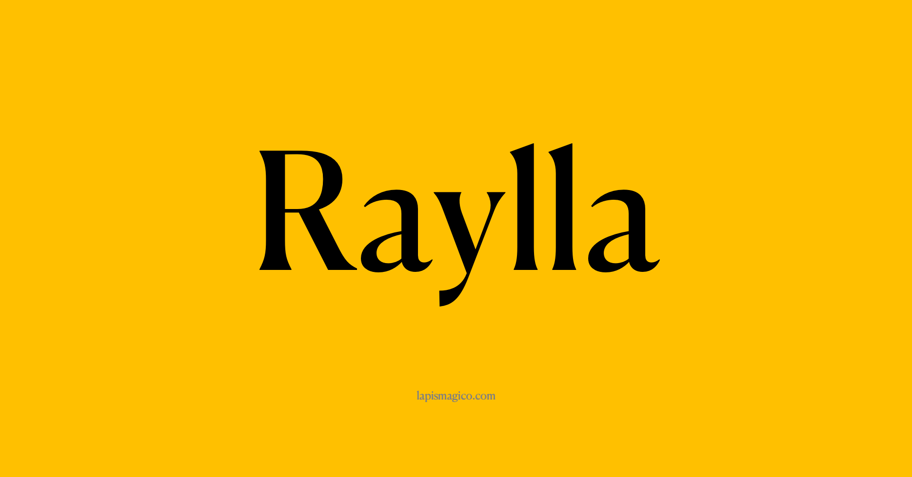 Nome Raylla, ficha divertida com pontilhado para crianças