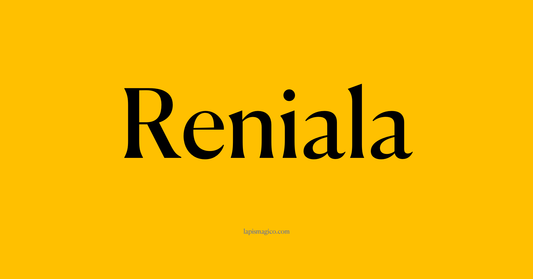 Nome Reniala, ficha divertida com pontilhado para crianças