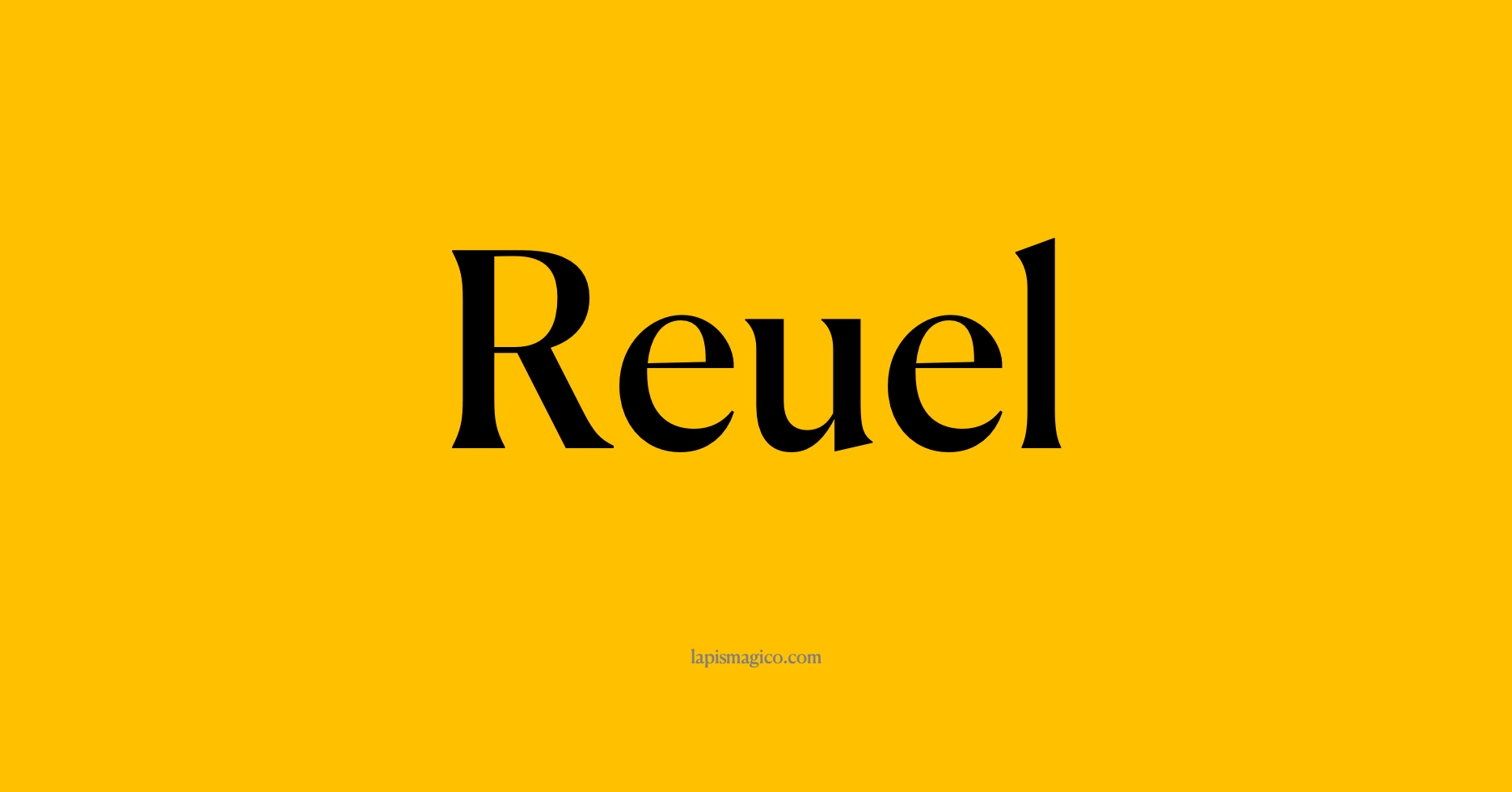 Nome Reuel, ficha divertida com pontilhado para crianças