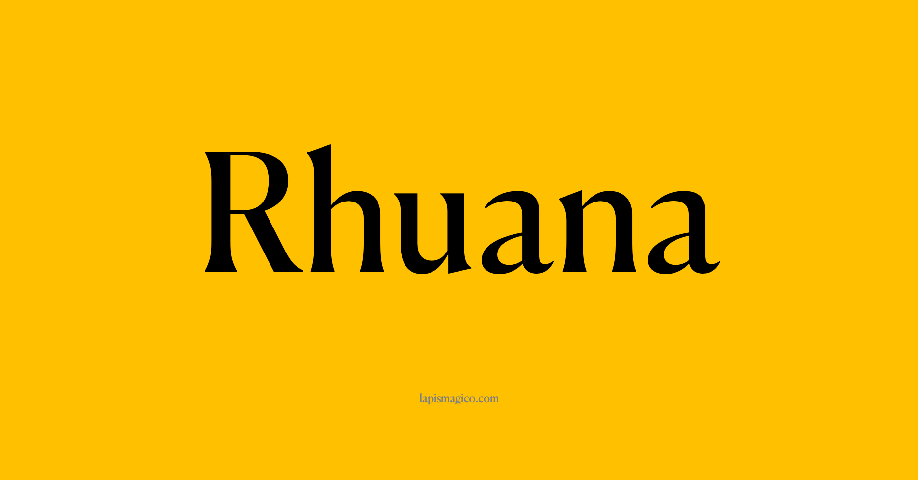 Nome Rhuana, ficha divertida com pontilhado para crianças