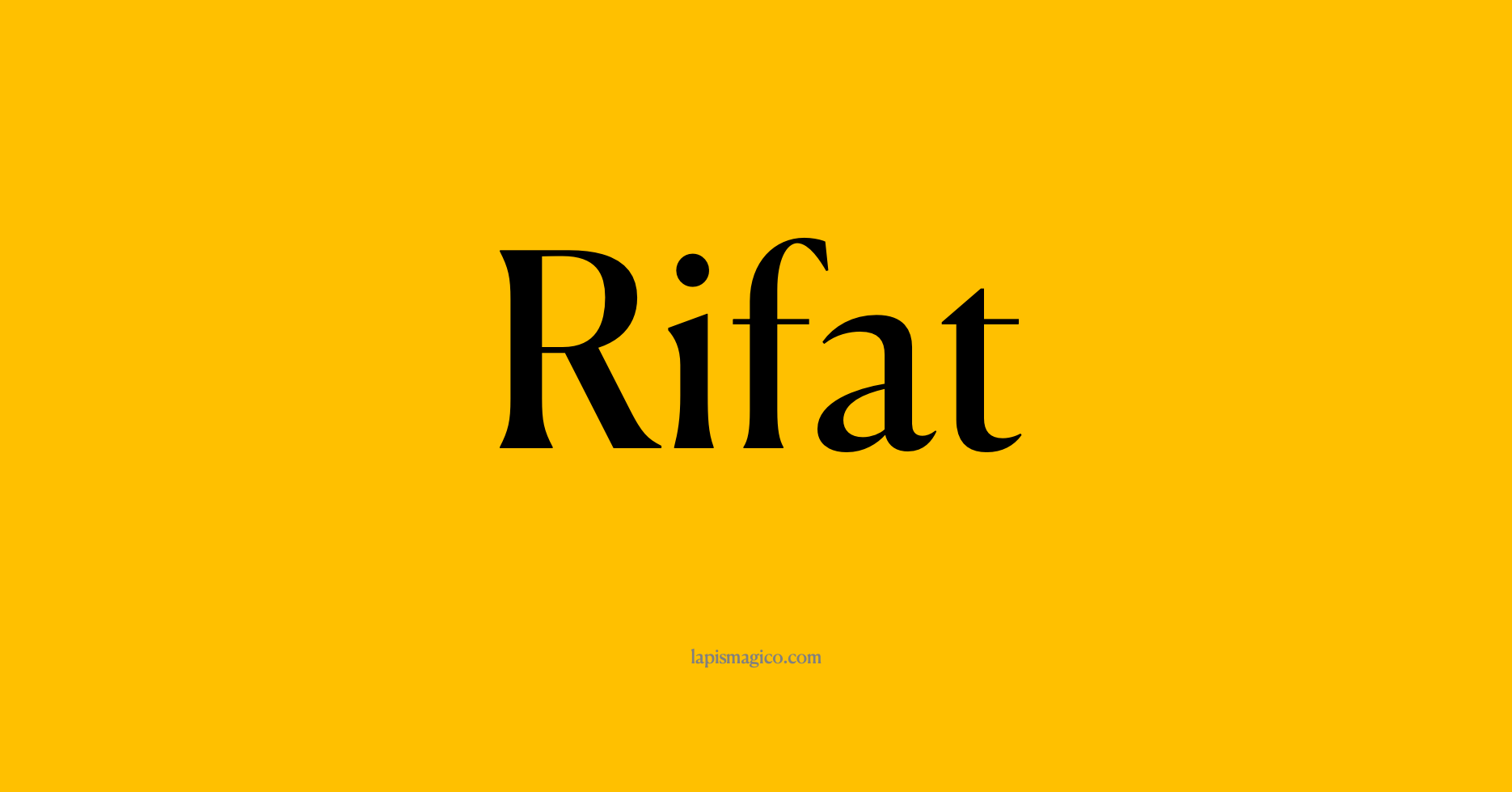 Nome Rifat, ficha divertida com pontilhado para crianças