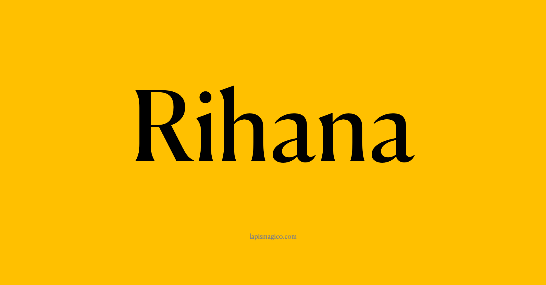 Nome Rihana, ficha divertida com pontilhado para crianças