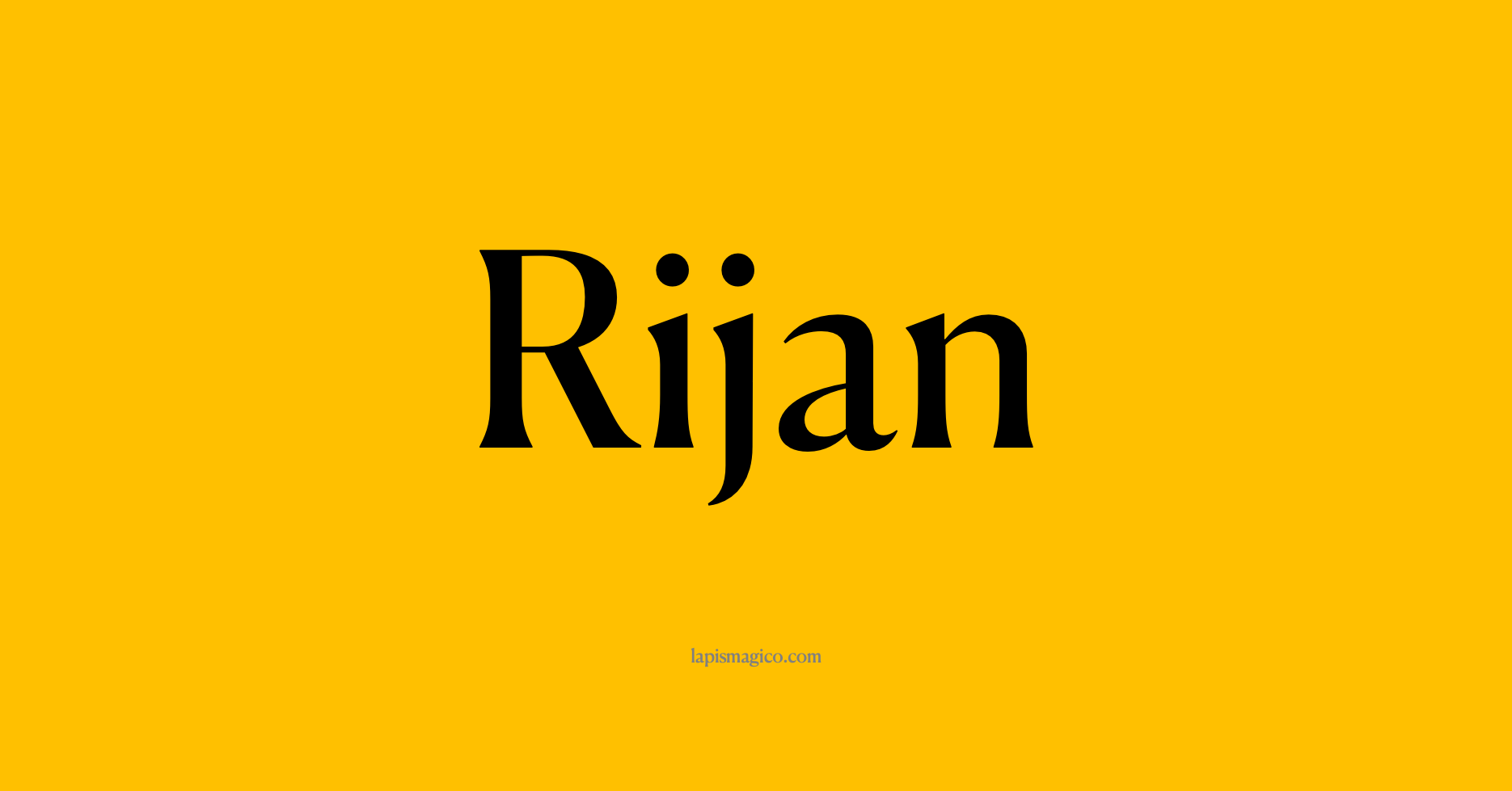Nome Rijan, ficha divertida com pontilhado para crianças