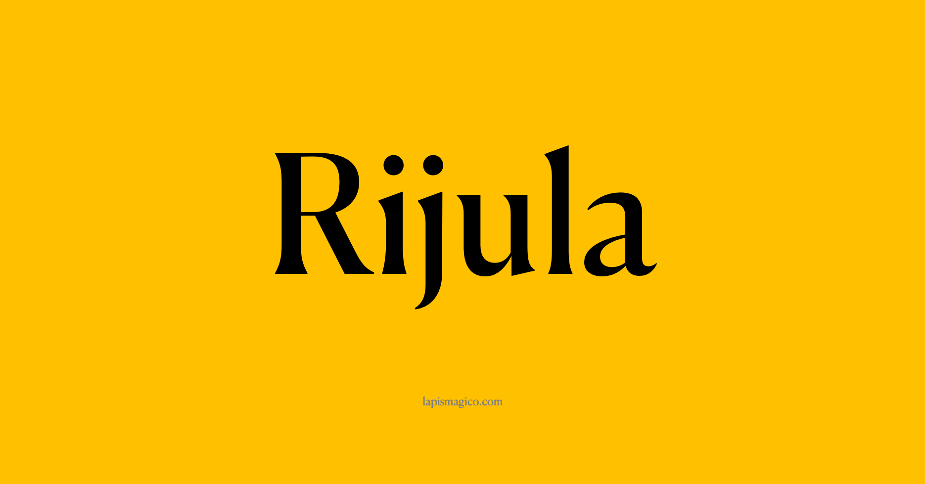Nome Rijula, ficha divertida com pontilhado para crianças