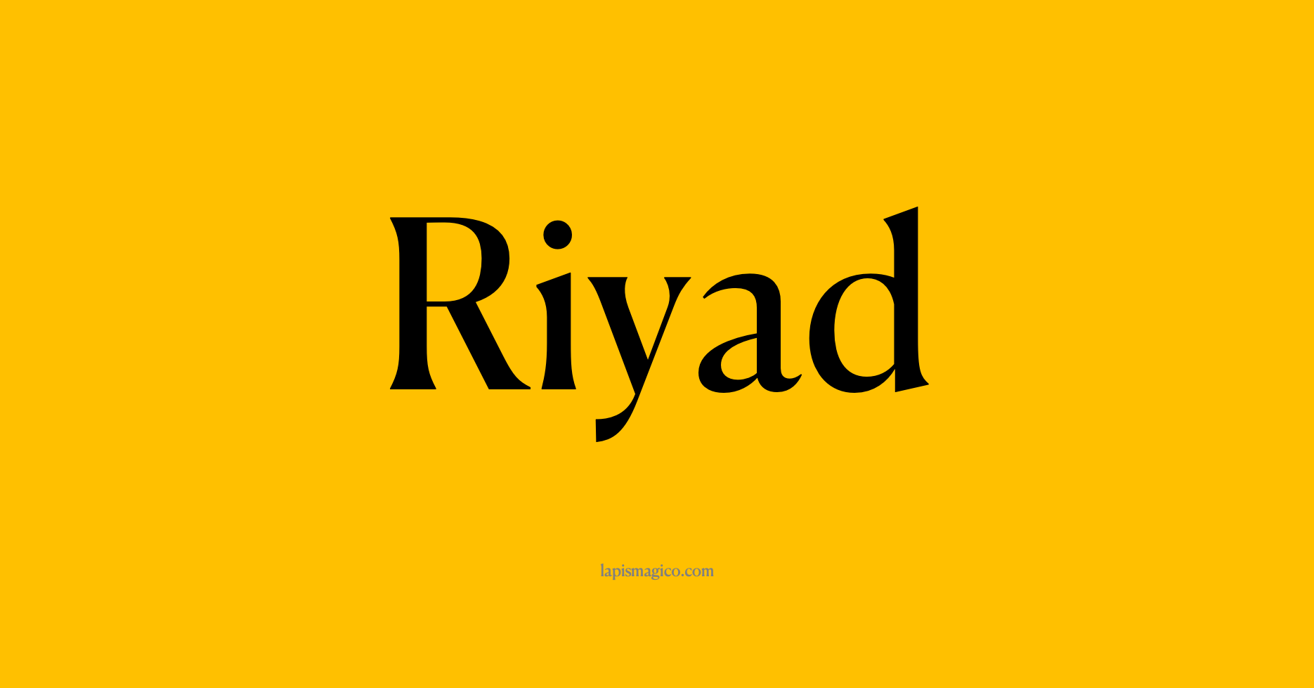 Nome Riyad, ficha divertida com pontilhado para crianças