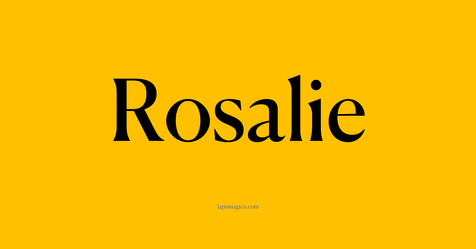 Nome Rosalie, ficha divertida com pontilhado para crianças