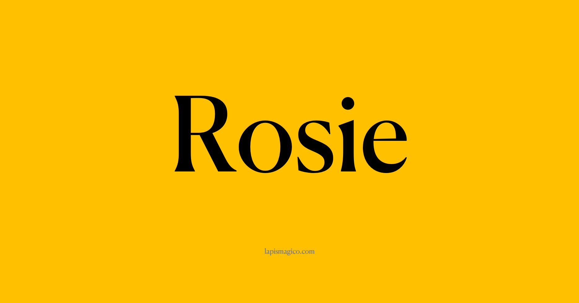 Nome Rosie, ficha divertida com pontilhado para crianças