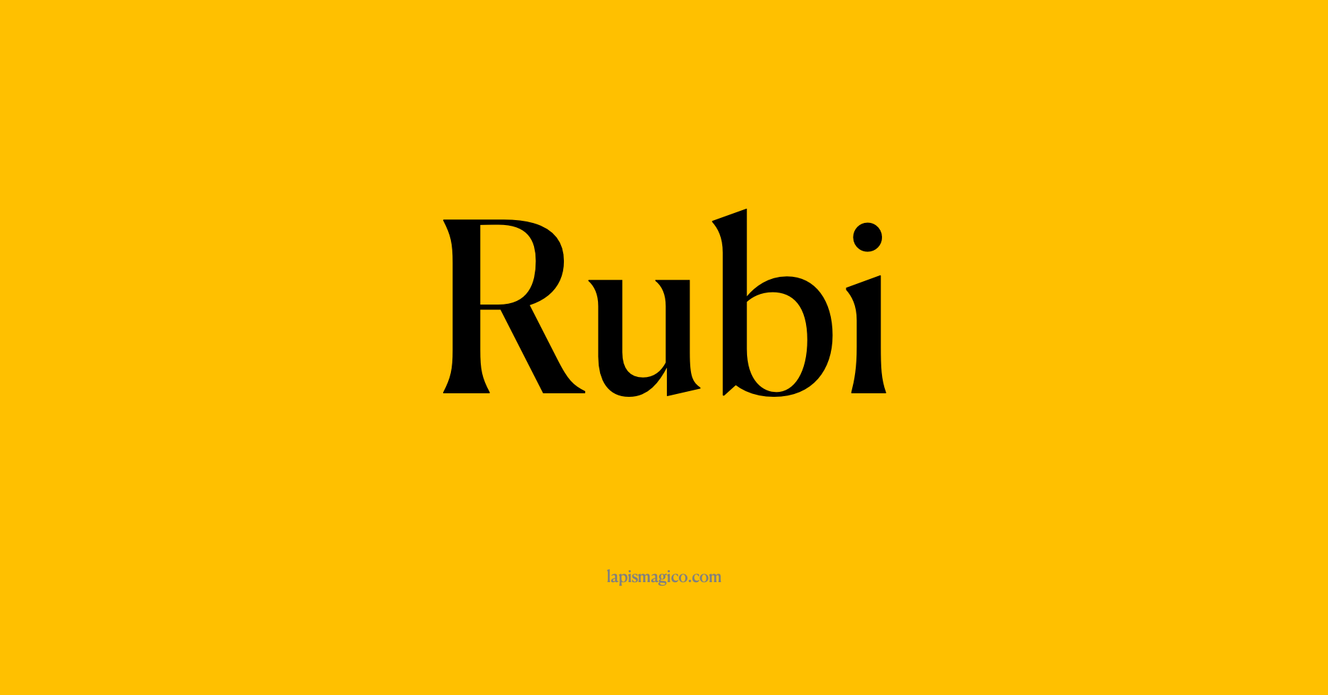Nome Rubi, ficha divertida com pontilhado para crianças