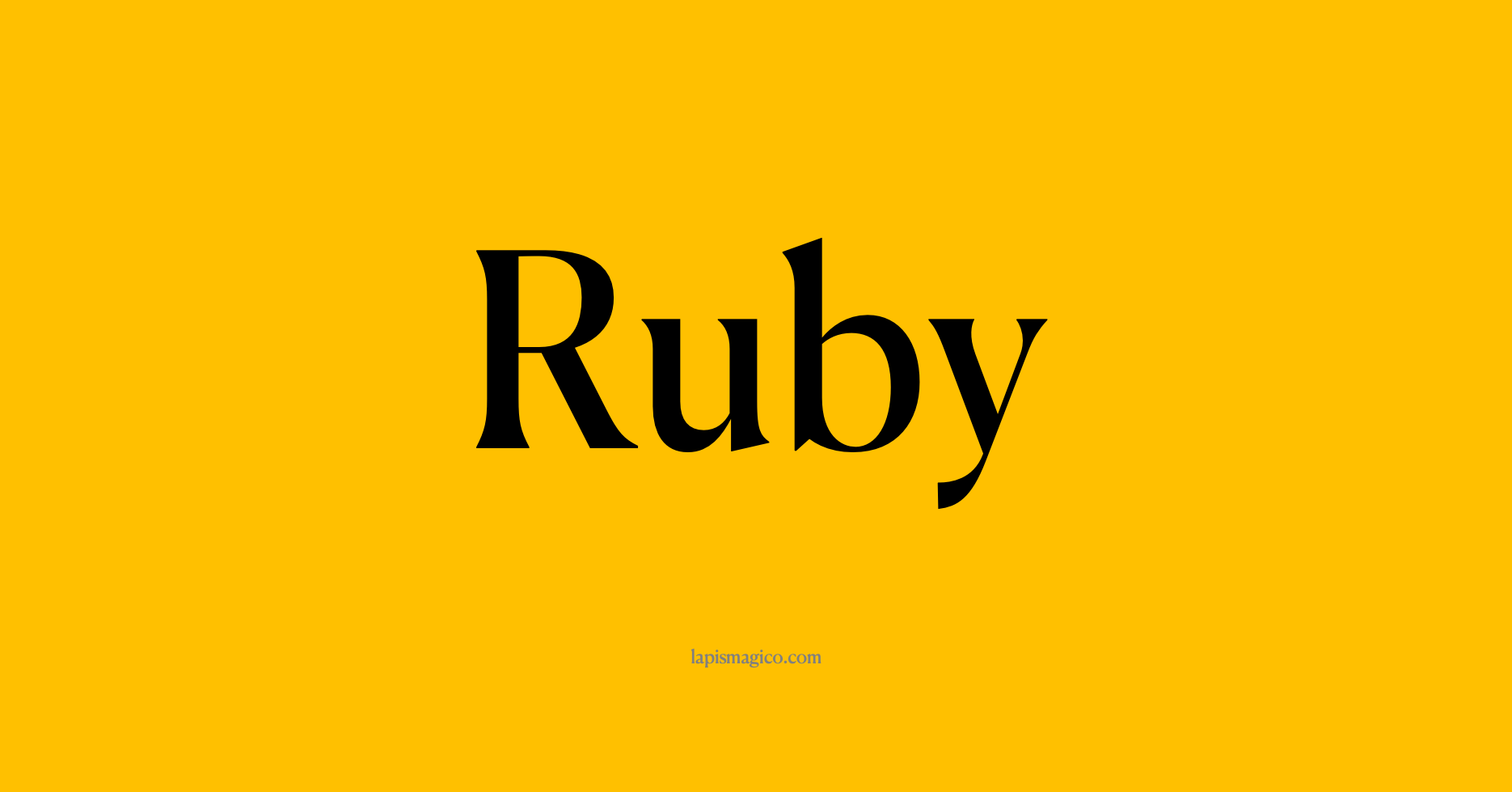 Nome Ruby, ficha divertida com pontilhado para crianças