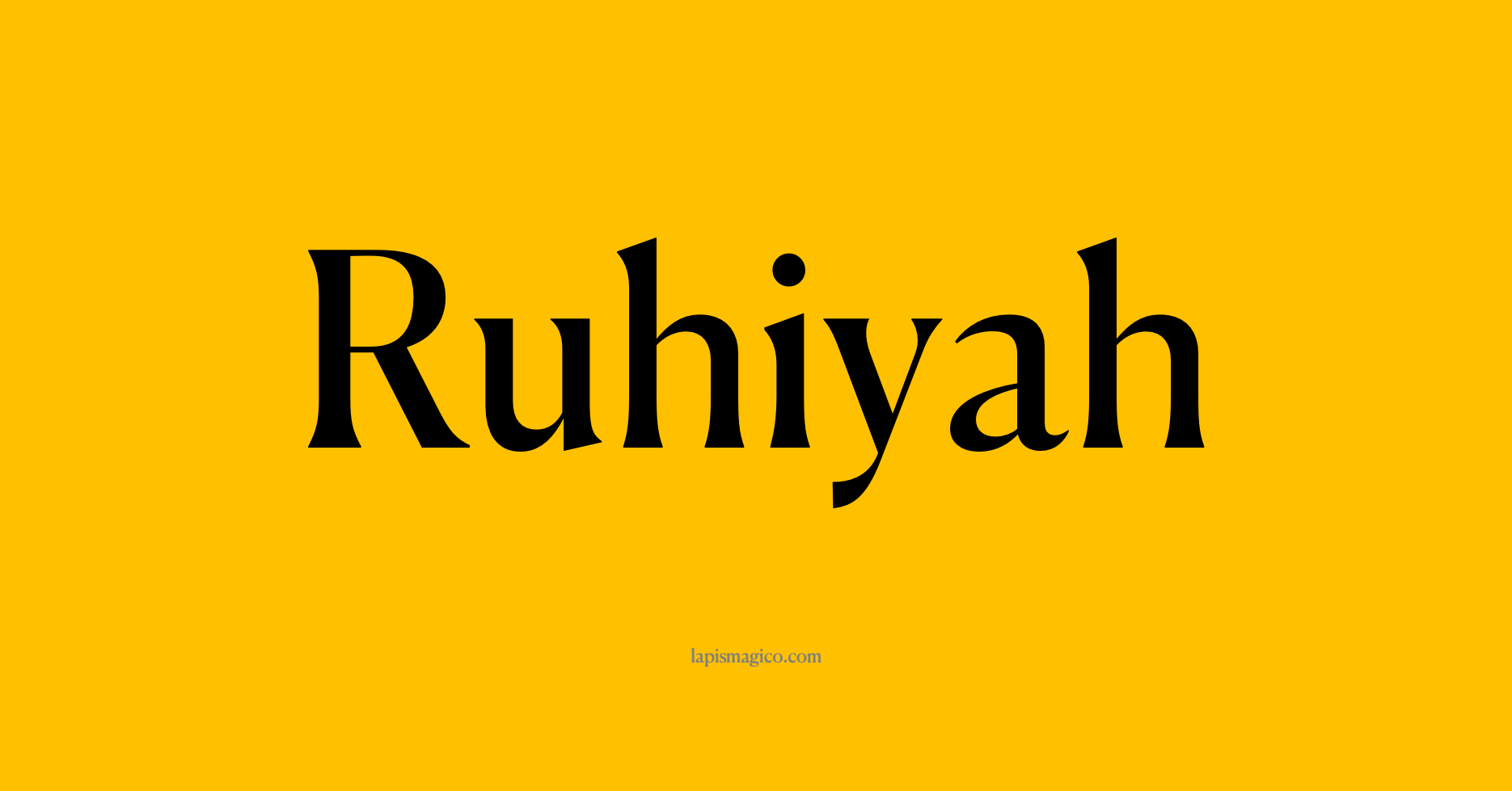 Nome Ruhiyah, ficha divertida com pontilhado para crianças