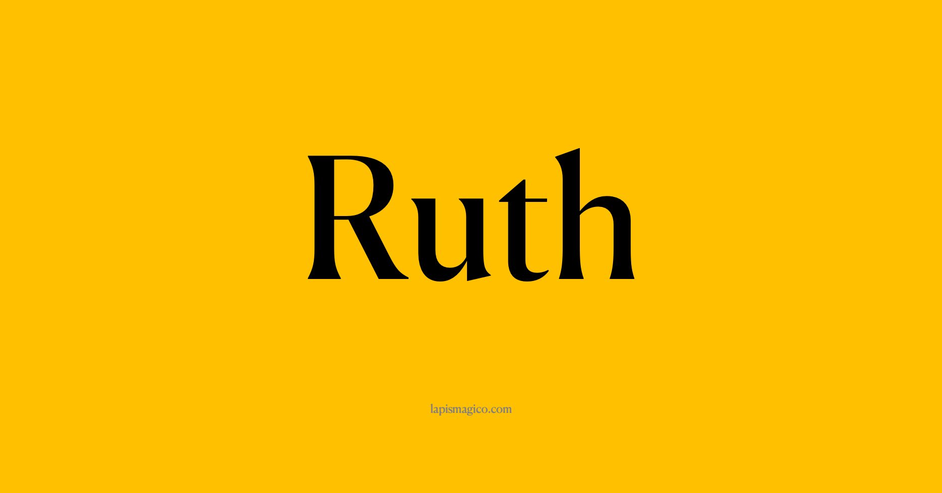 Nome Ruth, ficha divertida com pontilhado para crianças