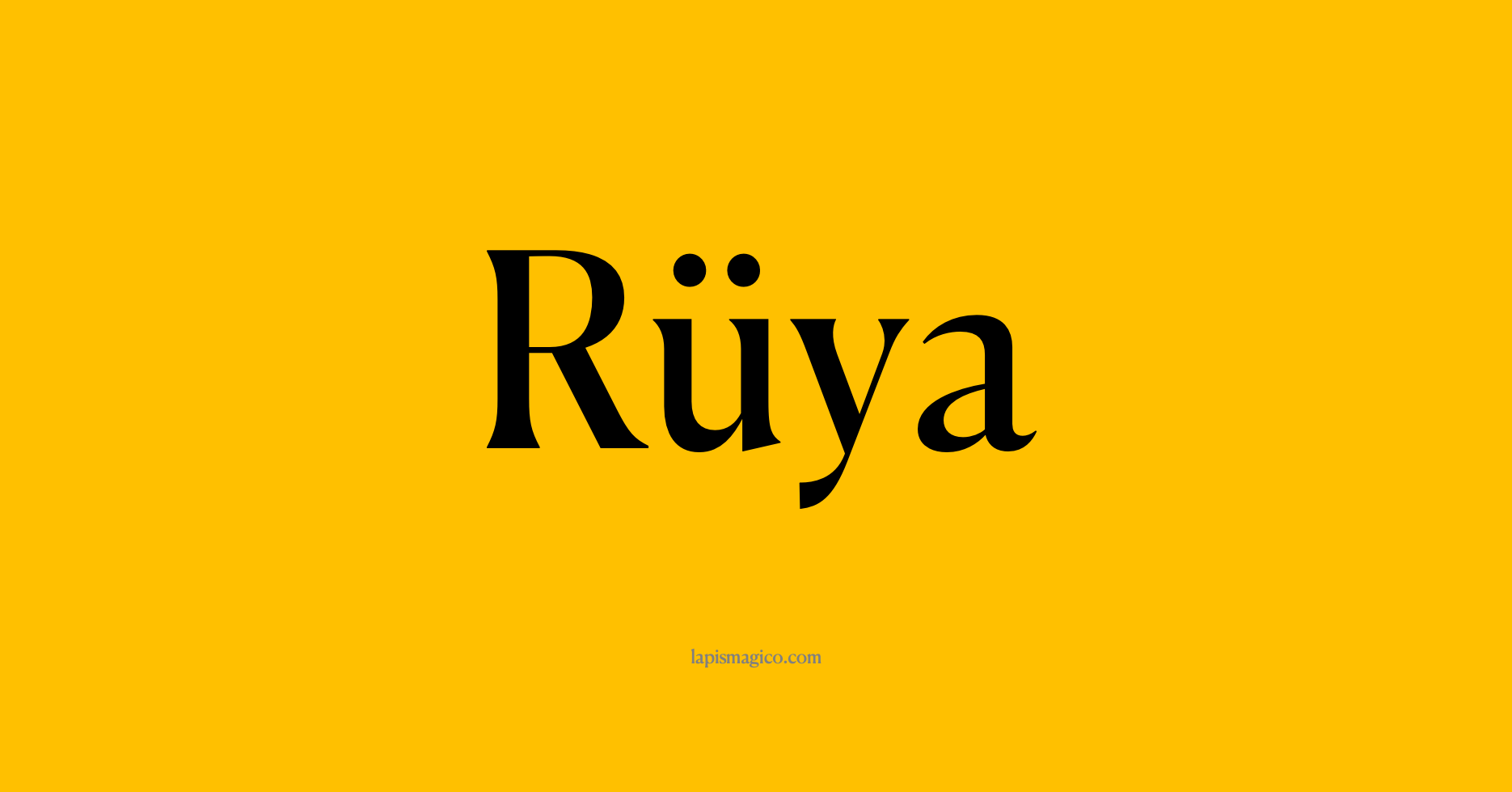 Nome Rüya, ficha divertida com pontilhado para crianças