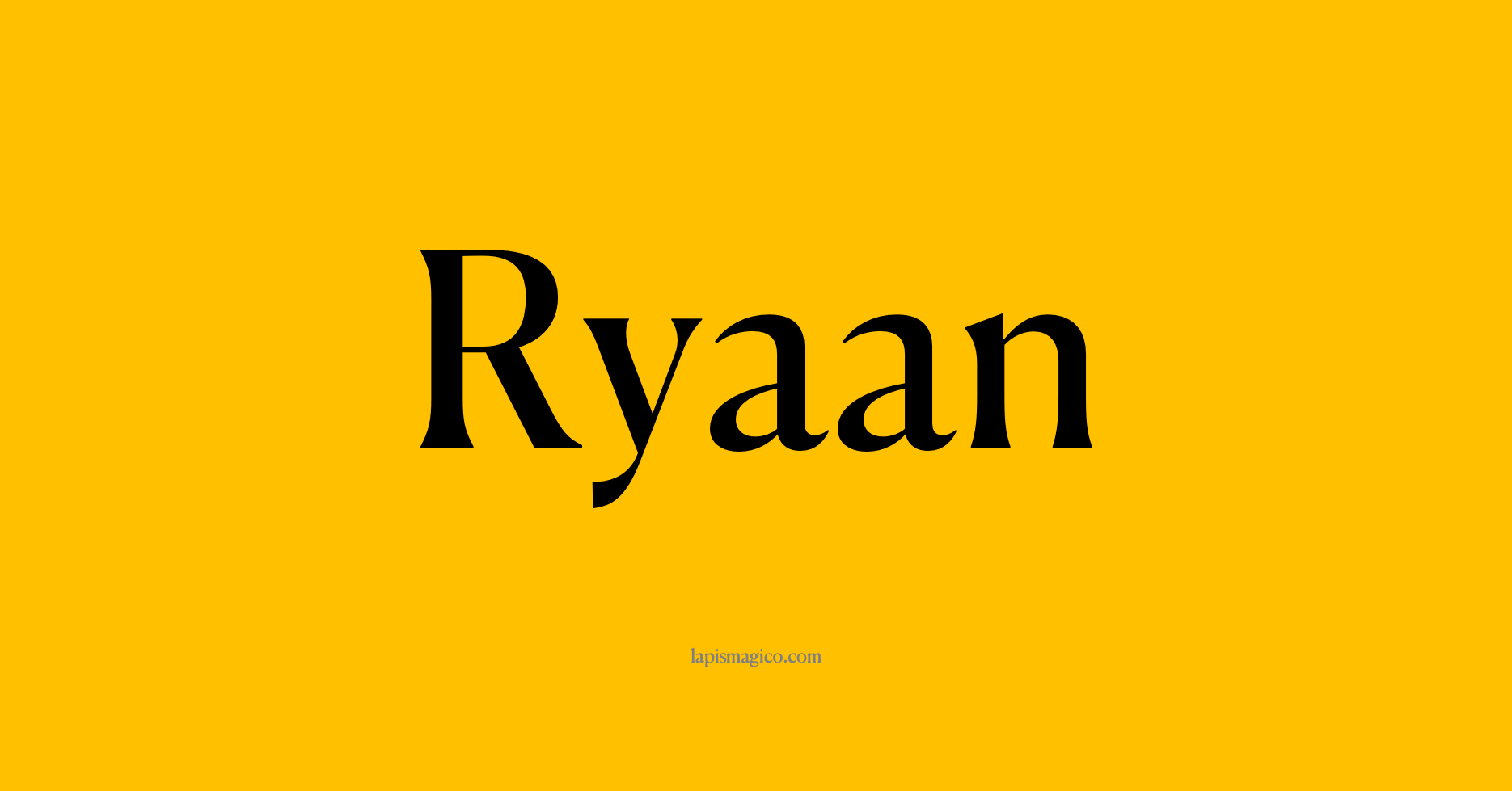 Nome Ryaan, ficha divertida com pontilhado para crianças