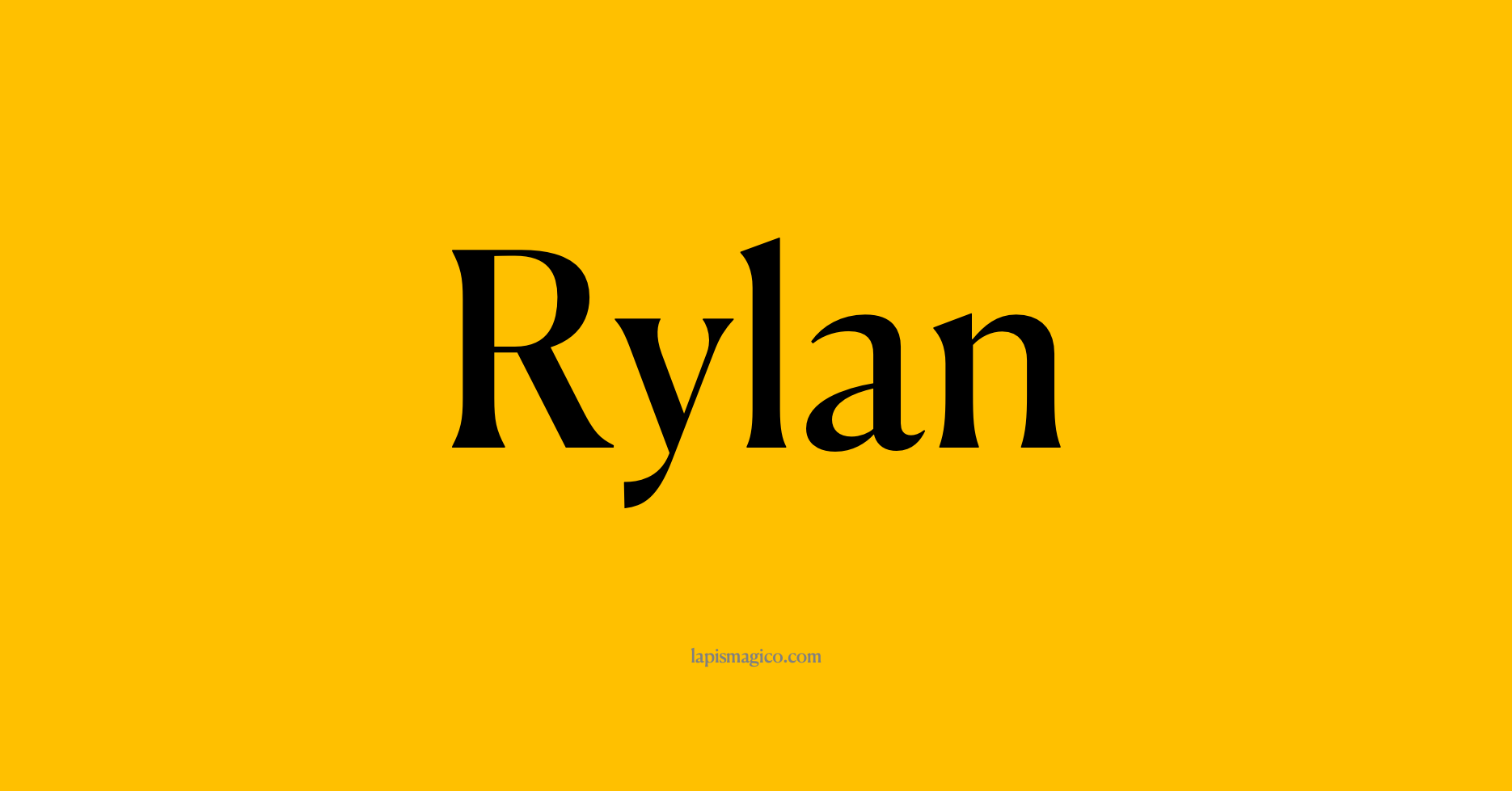 Nome Rylan, ficha divertida com pontilhado para crianças