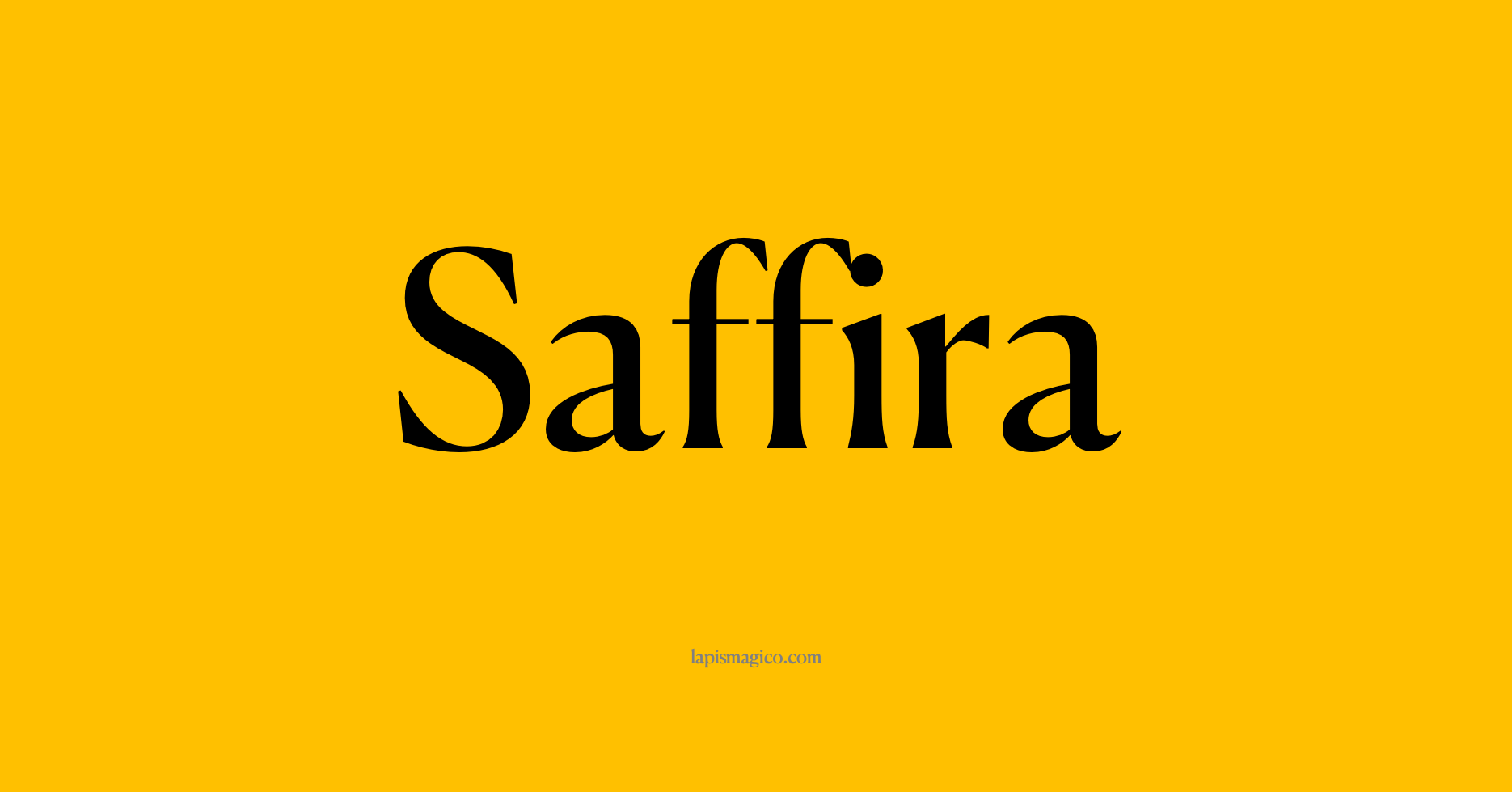 Nome Saffira, ficha divertida com pontilhado para crianças