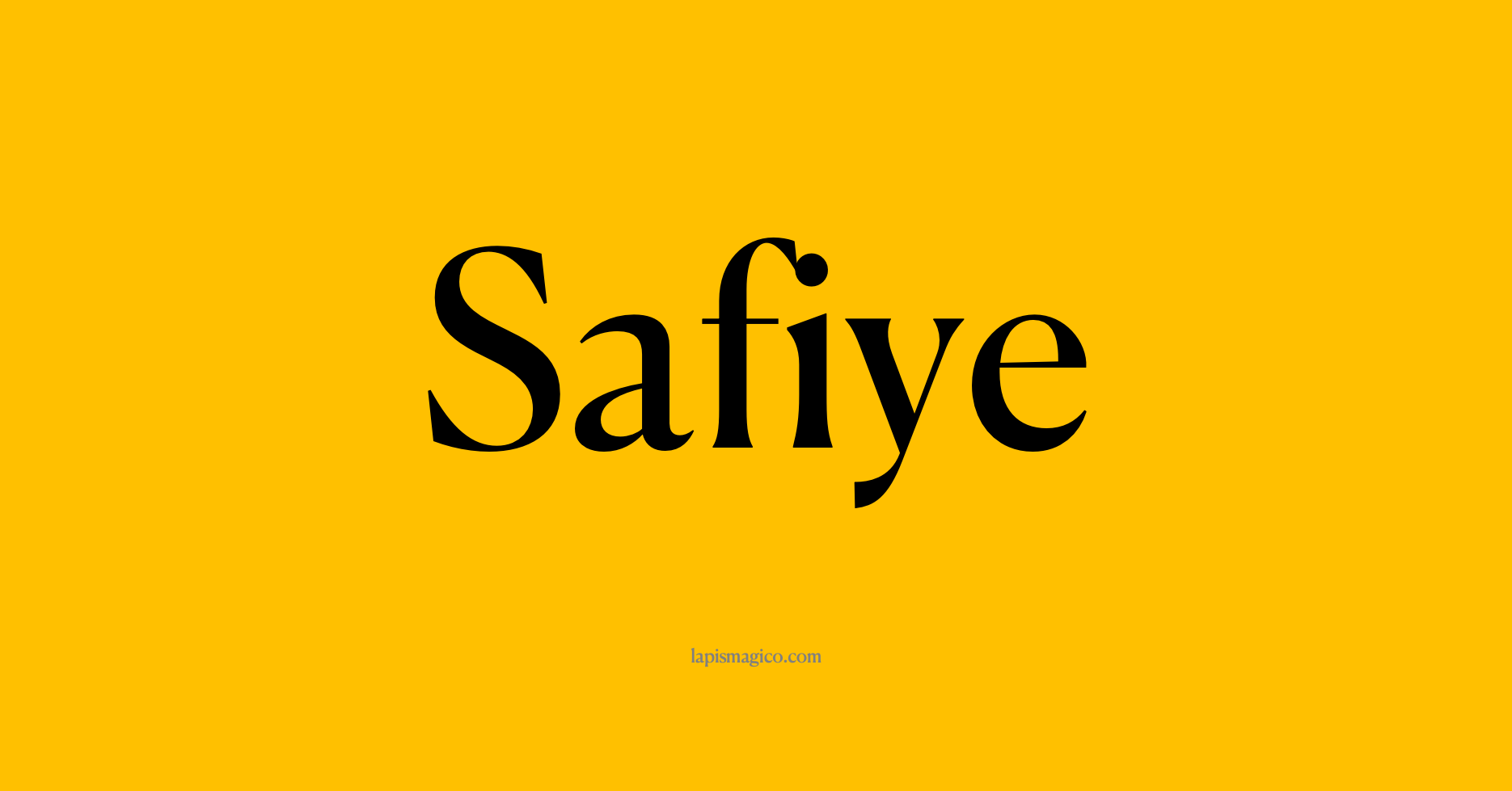 Nome Safiye, ficha divertida com pontilhado para crianças