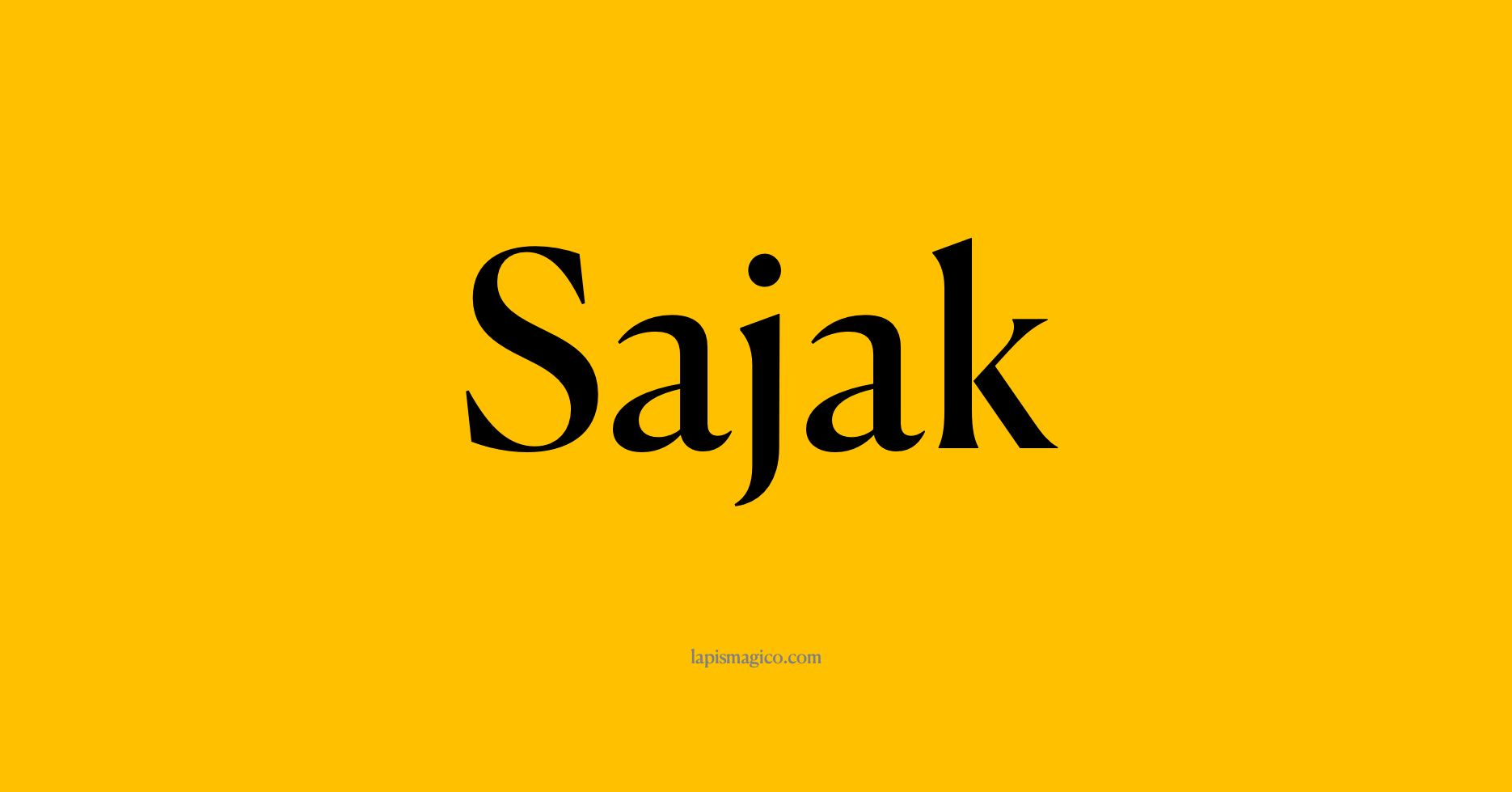 Nome Sajak, ficha divertida com pontilhado para crianças
