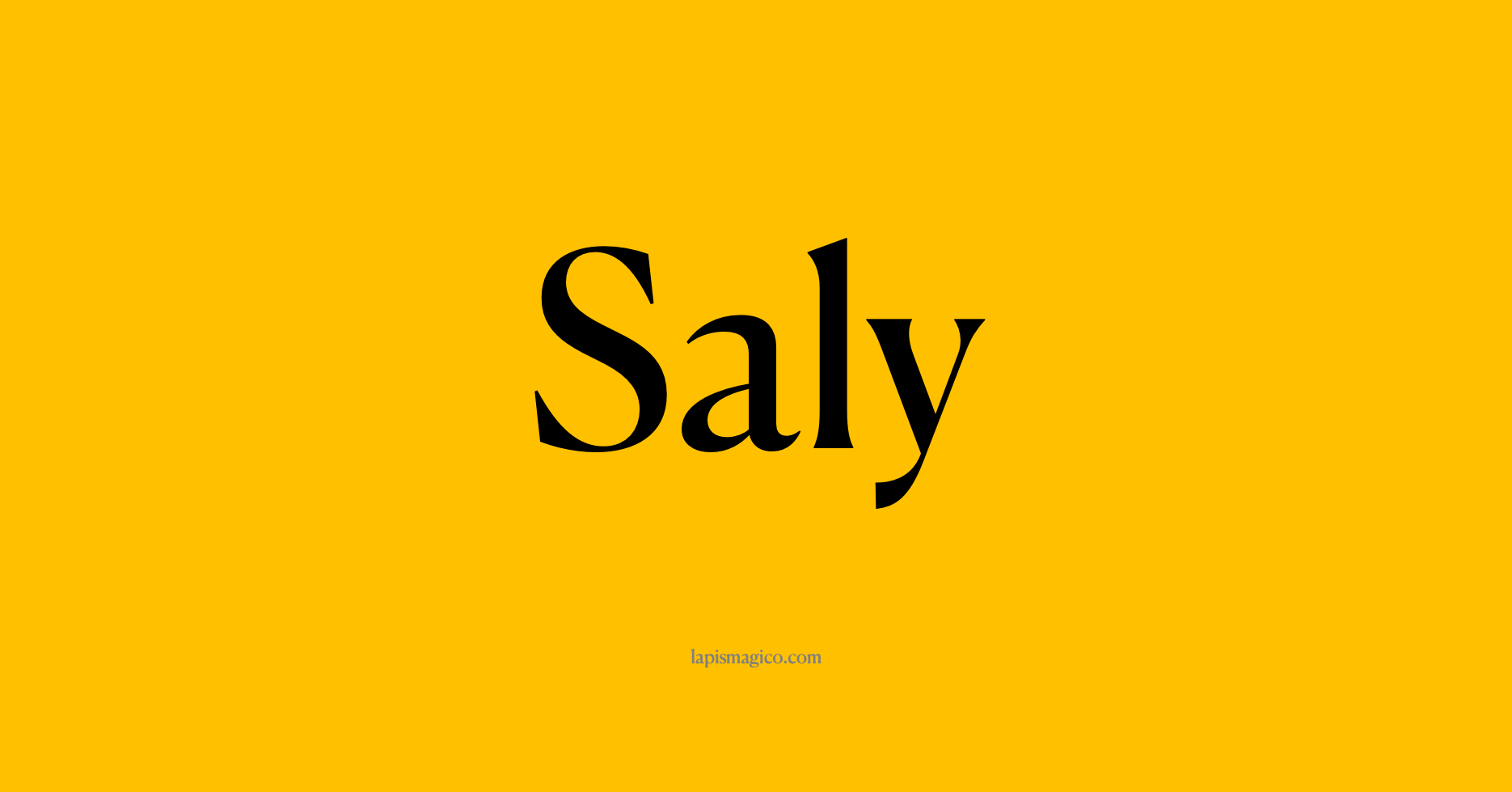 Nome Saly, ficha divertida com pontilhado para crianças