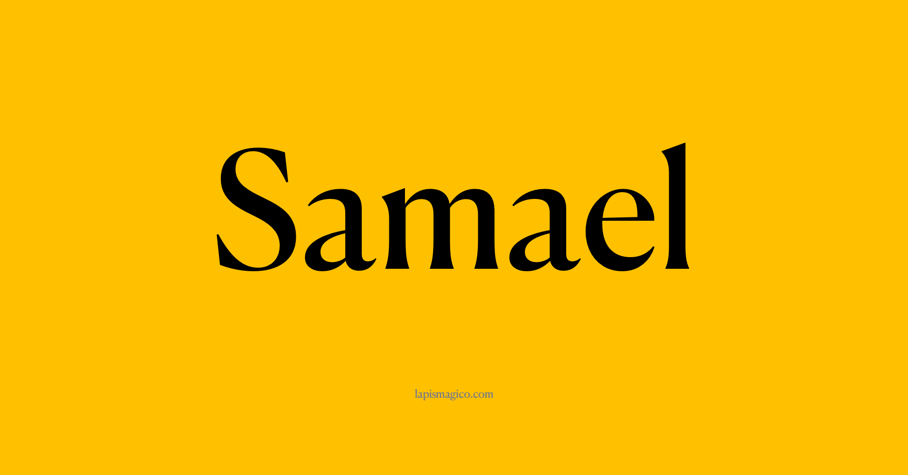Nome Samael, ficha divertida com pontilhado para crianças