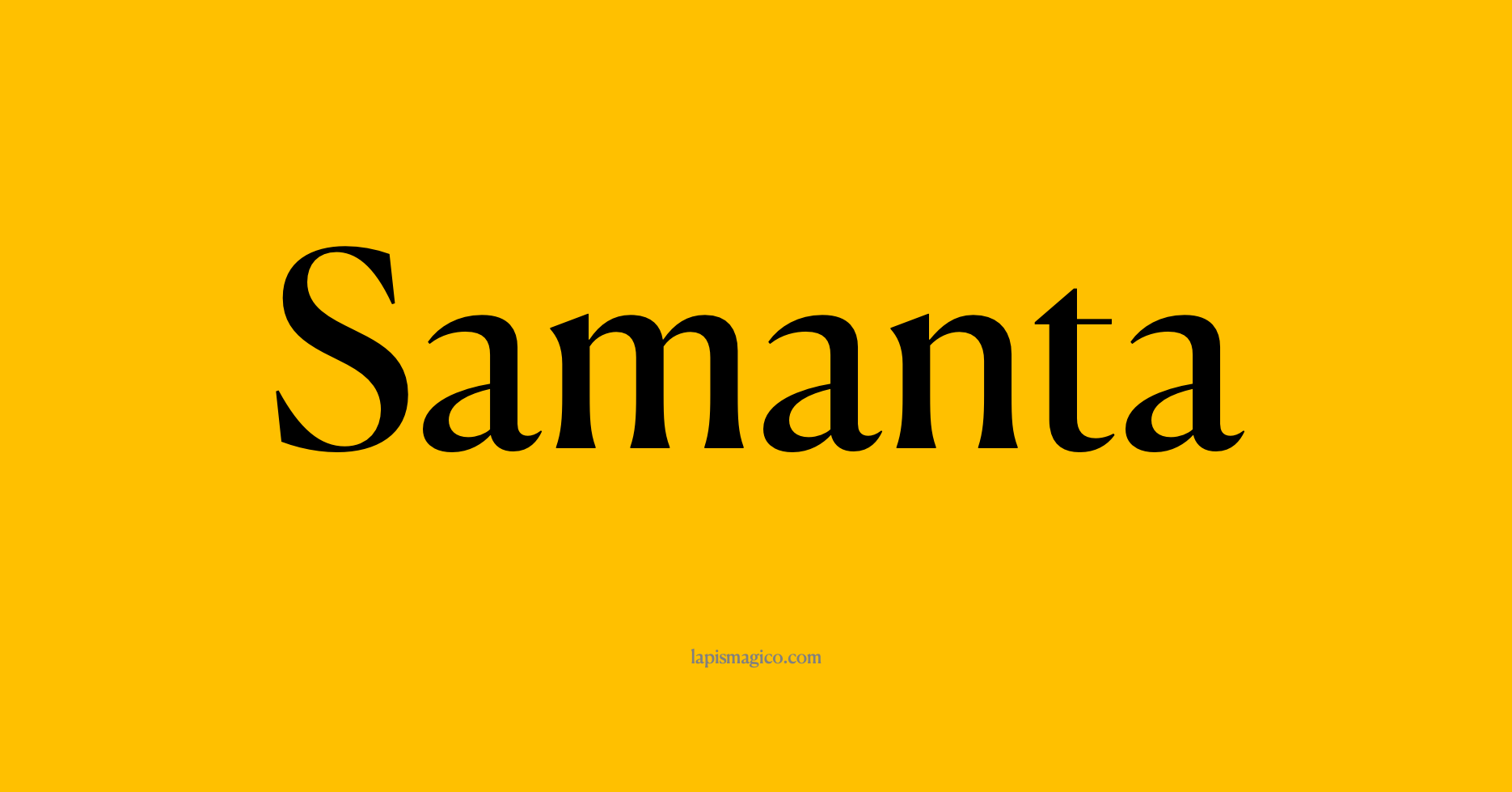Nome Samanta, ficha divertida com pontilhado para crianças