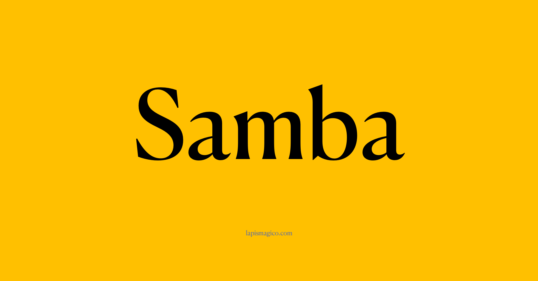 Nome Samba, ficha divertida com pontilhado para crianças