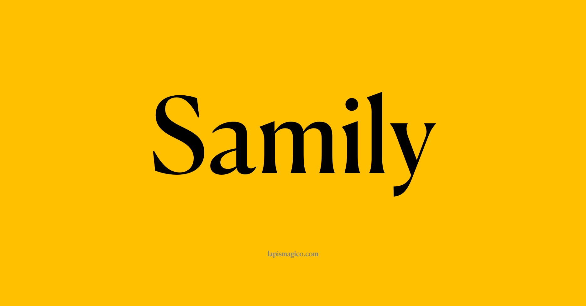 Nome Samily, ficha divertida com pontilhado para crianças