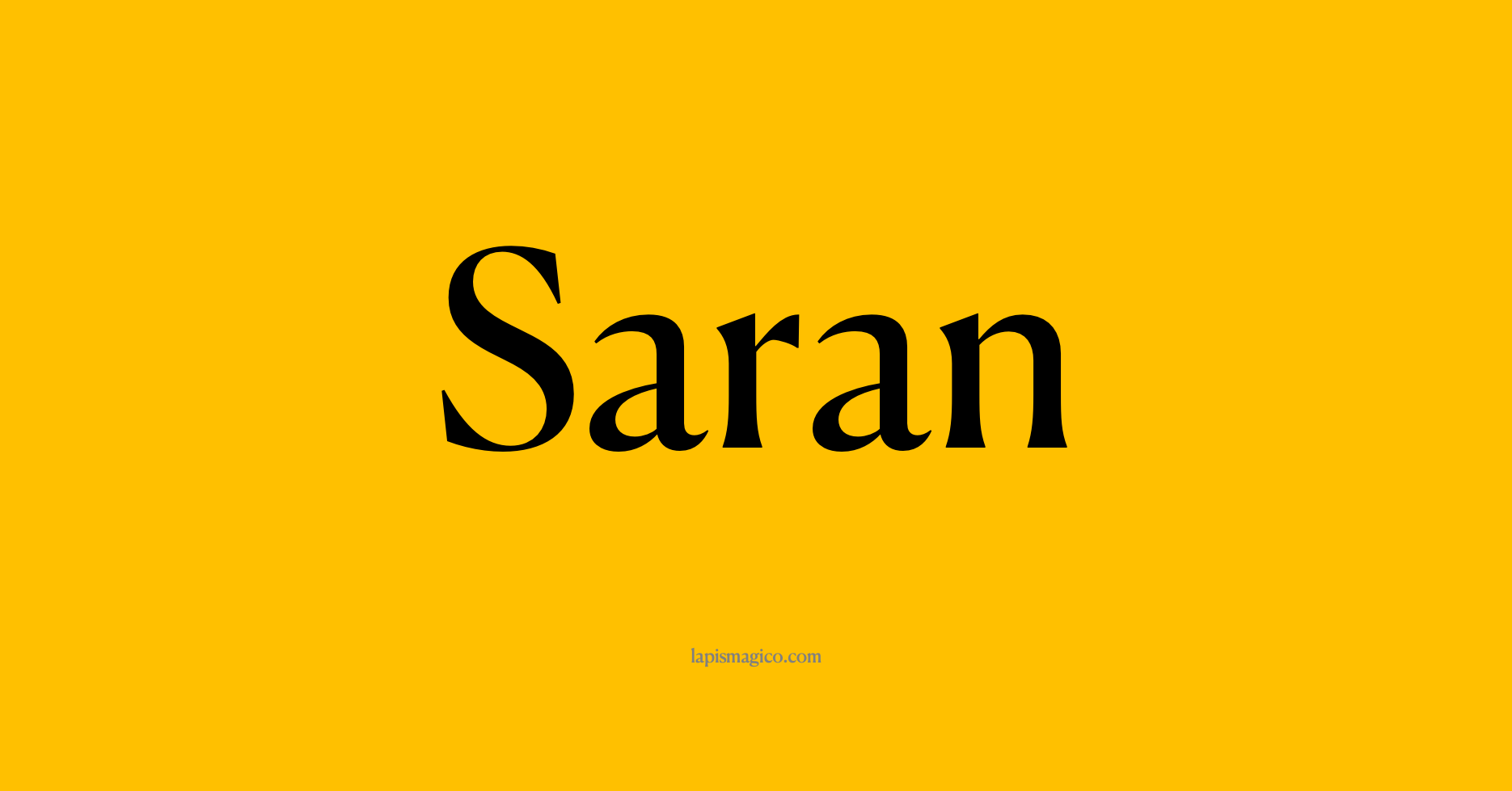 Nome Saran, ficha divertida com pontilhado para crianças