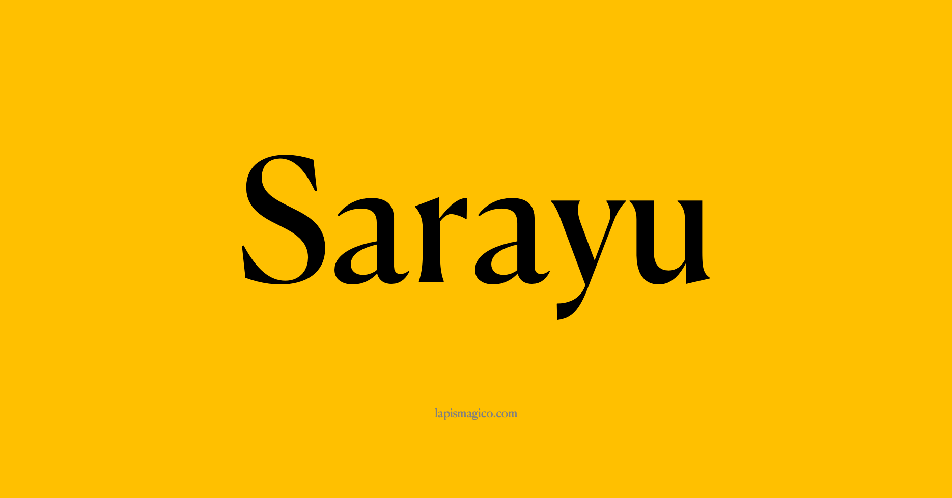 Nome Sarayu, ficha divertida com pontilhado para crianças